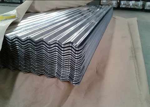 Galvanised corrugated roofing sheet