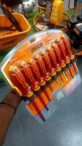 Ingco insulated screwdriver set, 9 piece, VDE 1000 V