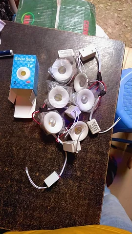 LED recessed spotlight, 3 W, with separate driver