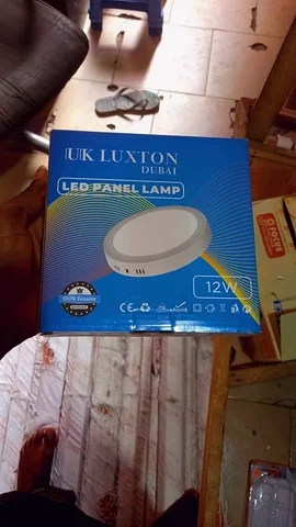 LED surface panel lamp, 12 W, round