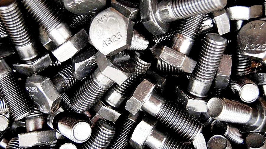 ASTM A325 heavy hex structural bolts, with nuts and washers