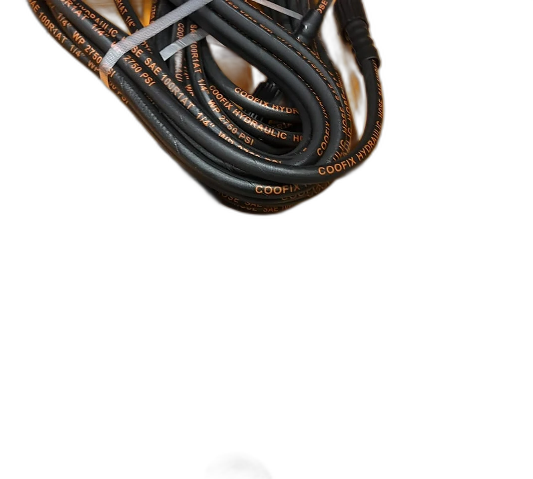 Coofix hydraulic hose, SAE 100 R1AT 1/4 in, with fittings