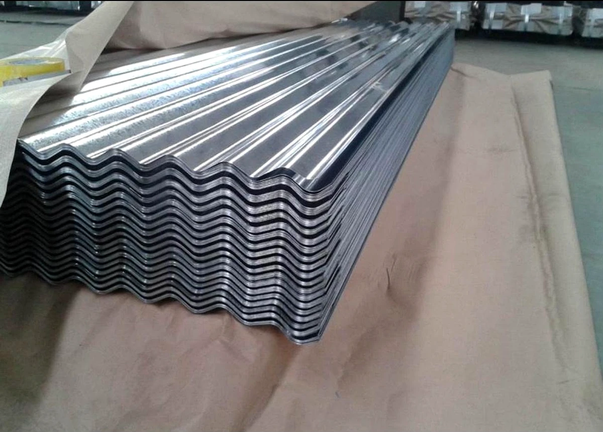 Galvanised corrugated roofing sheet