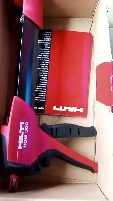 Hilti HDM 500 manual dispenser with HIT-CR 500 cartridge holder