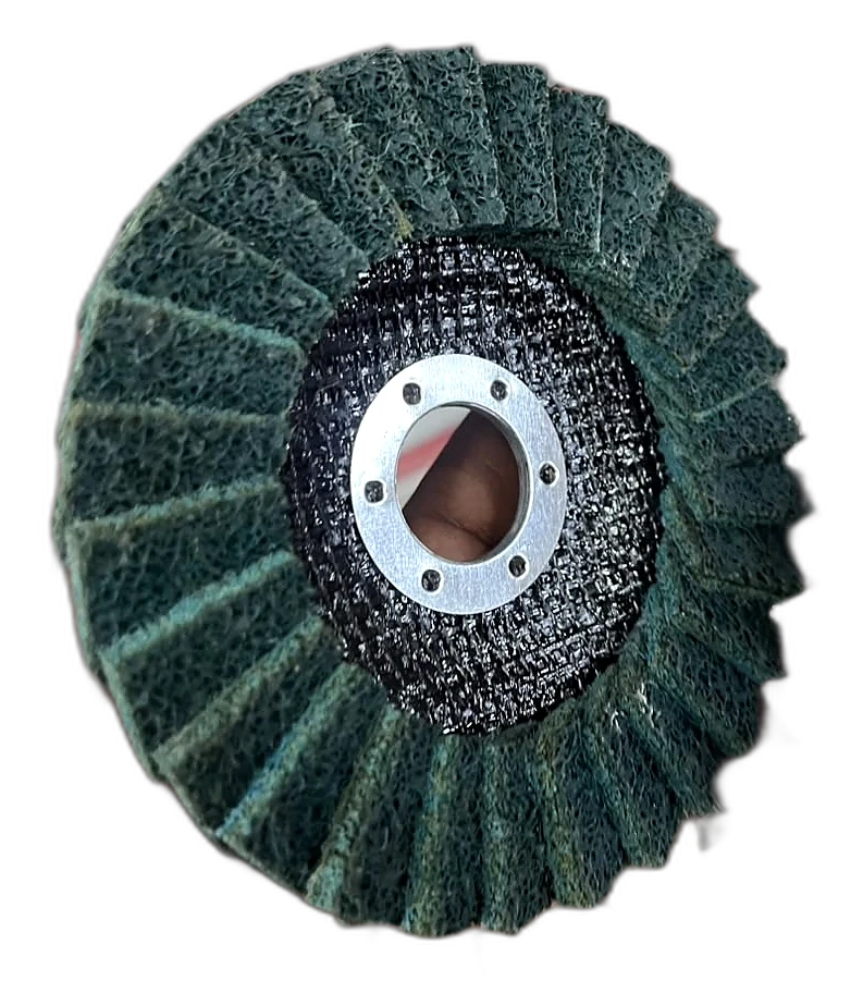 Non-woven nylon flap disc, 115 x 22.23 mm