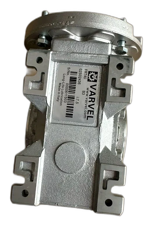 Varvel FRT 40 worm gear reducer, ratio 7.5:1, B3 foot mount