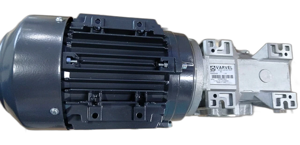 Varvel worm geared motor, three-phase IEC motor on FRT worm reducer